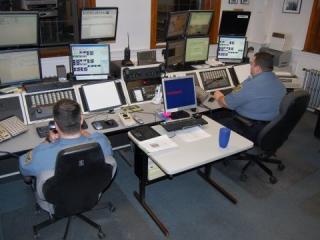 Communications Members at Work in Communications Room