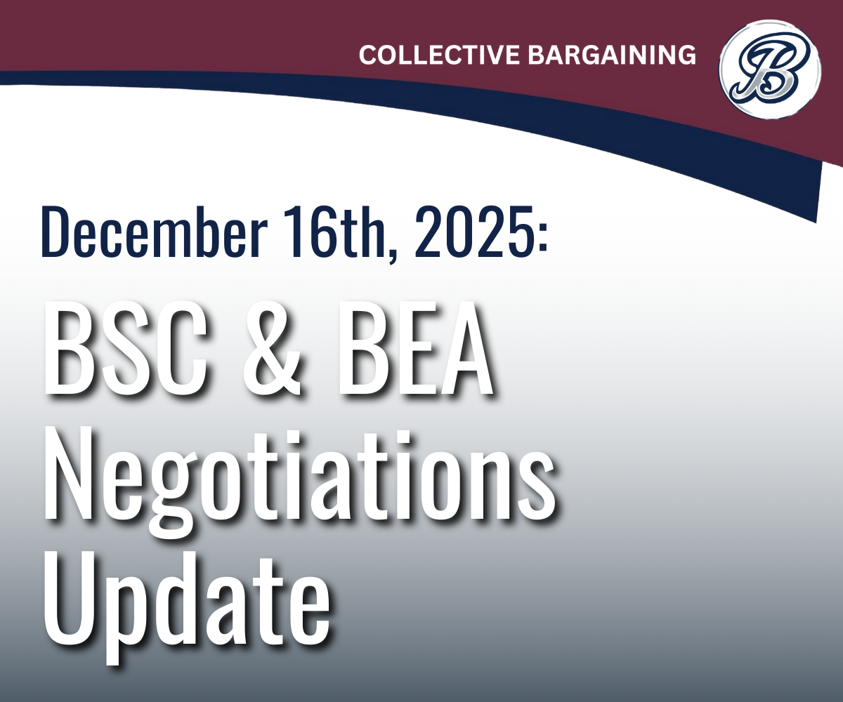 BSC and BEA Negotiations Update Graphic Cover