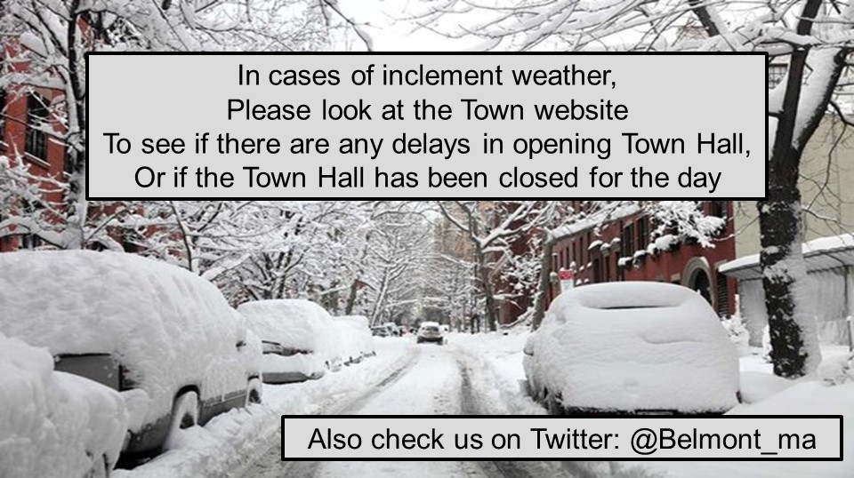 In Cases of Inclement Weather Check the Website