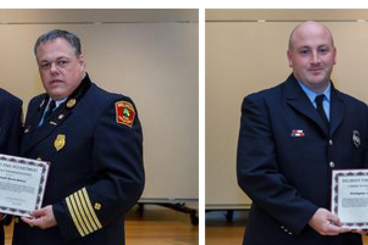 Fire Chief's Commendation - Lt. David Alesse and FF. James McNeilly