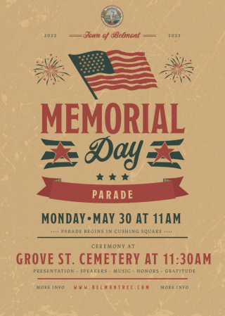Belmont Memorial Day Parade & Observation Ceremony 