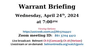 Warrant Briefing