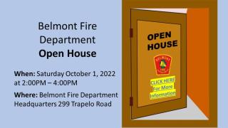 BELMONT FIRE DEPARTMENT OPEN HOUSE