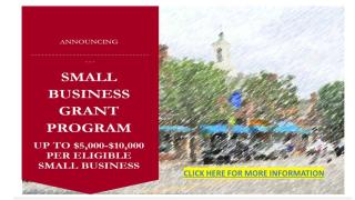 UP TO $5,000-$10,000 PER ELIGIBLE SMALL BUSINESS