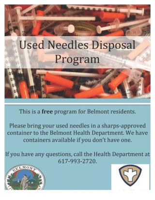 Used Needles Disposal Program