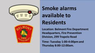 Smoke Alarms Available for Residents 