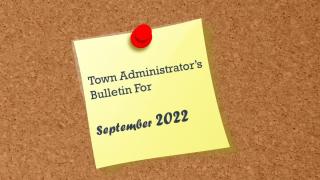 September Town Administrator's Bulletin 