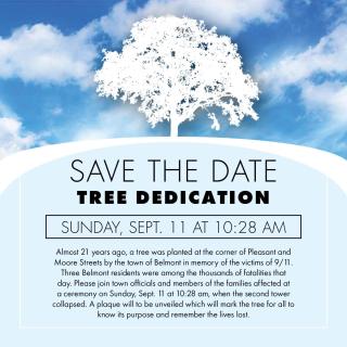 Announcement: Tree Dedication 