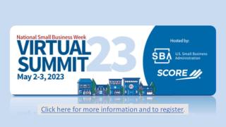 Belmont EDC Announces: National Small Business Week - Virtual Summit
