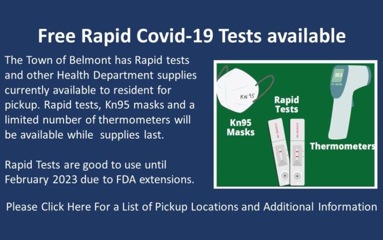 Free Rapid Covid-19 Tests Available