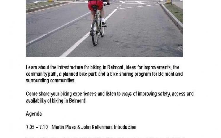 Sustainable Belmont Biking