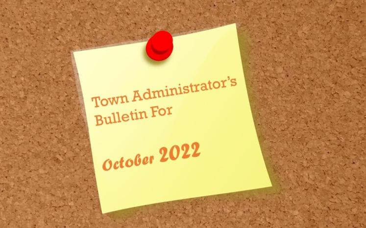 October Town Administrators Bulletin 