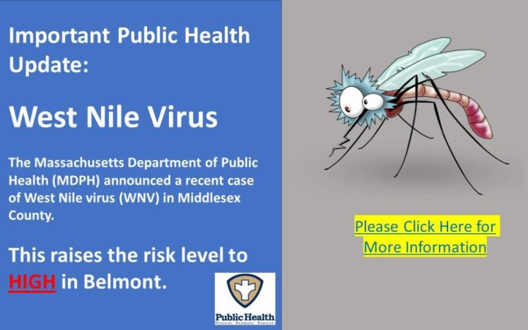 Important Public Health Update: West Nile Virus 